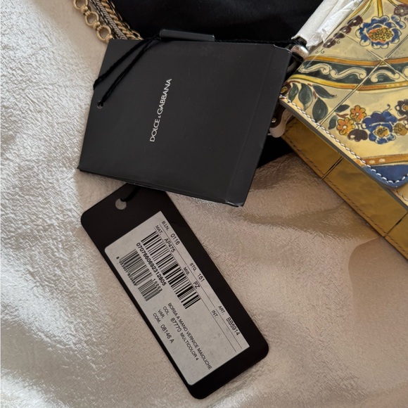 NWT Dole&Gabbana Maiolica Tile Print Rosalia Chain Bag - Picture 16 of 16